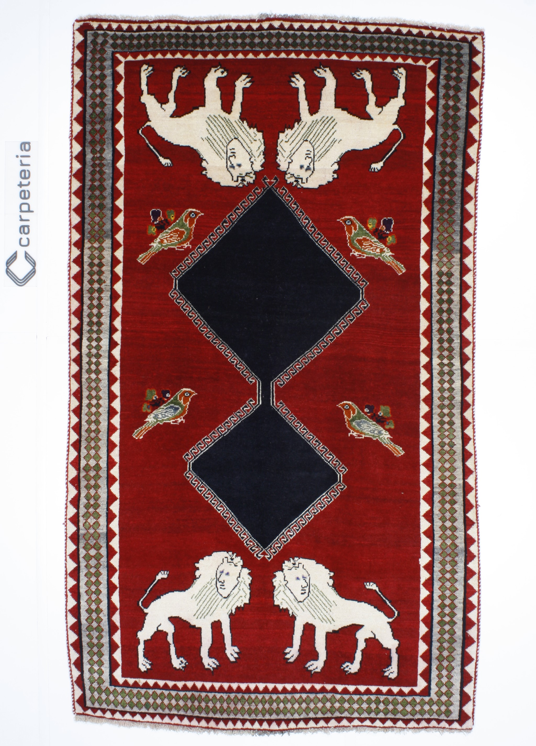 Perzsa szőnyeg Shiraz figurális