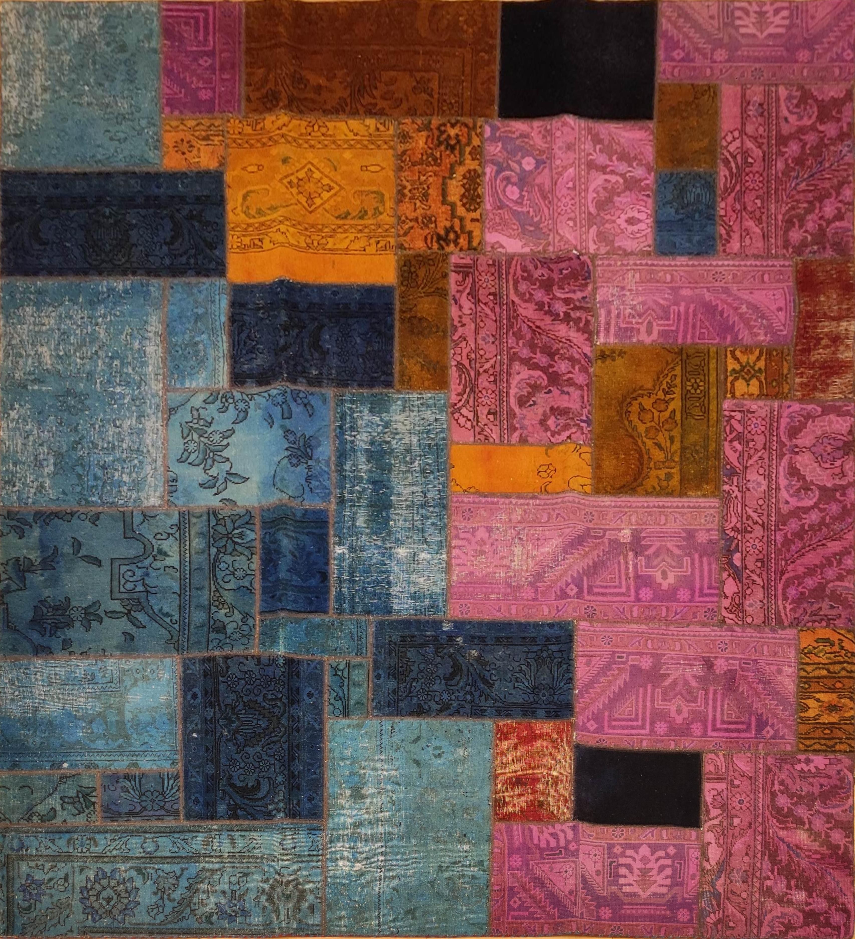 Perzsa szőnyeg Patchwork Modern