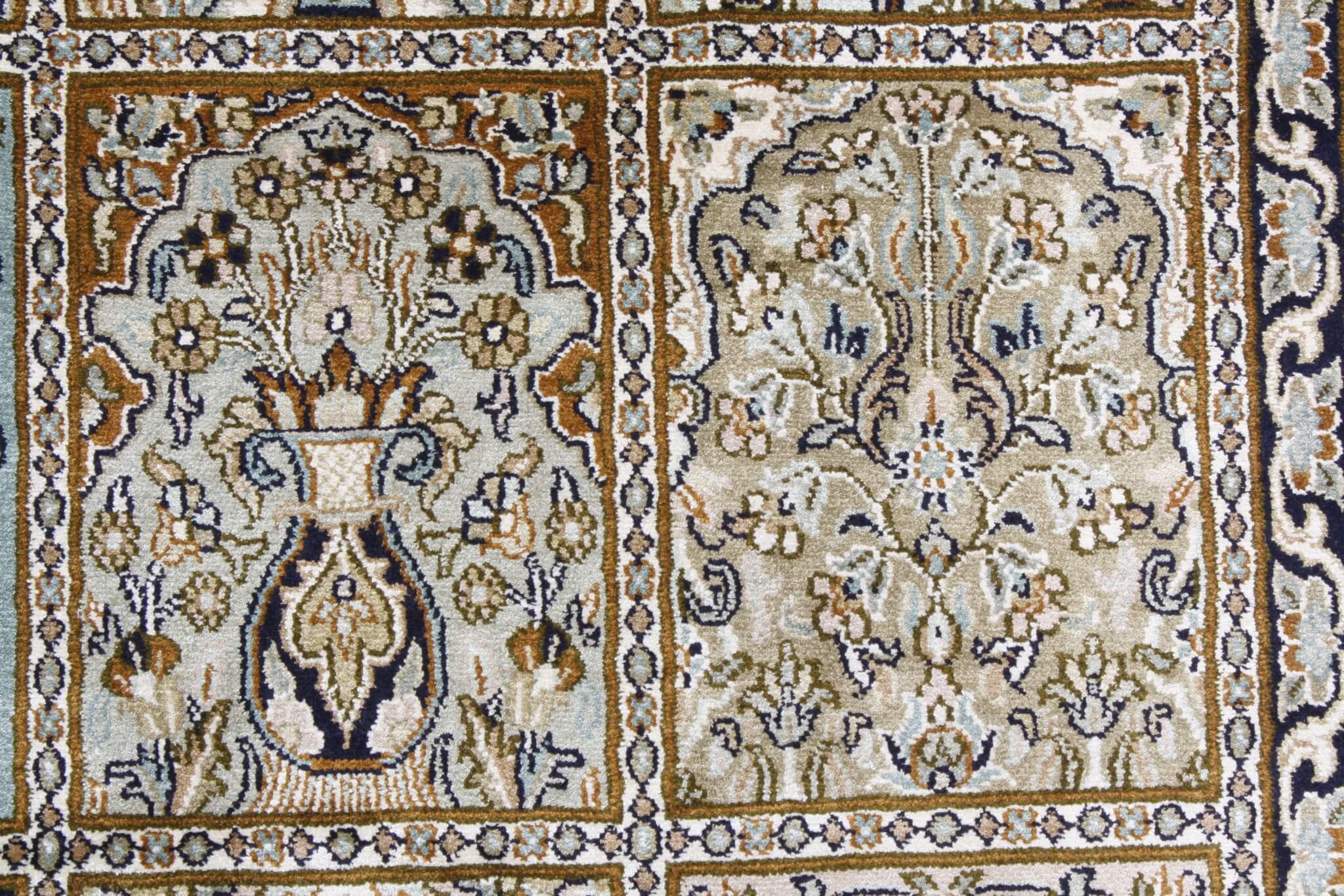 Kashmir selyem/selyem Royal keleti szőnyeg