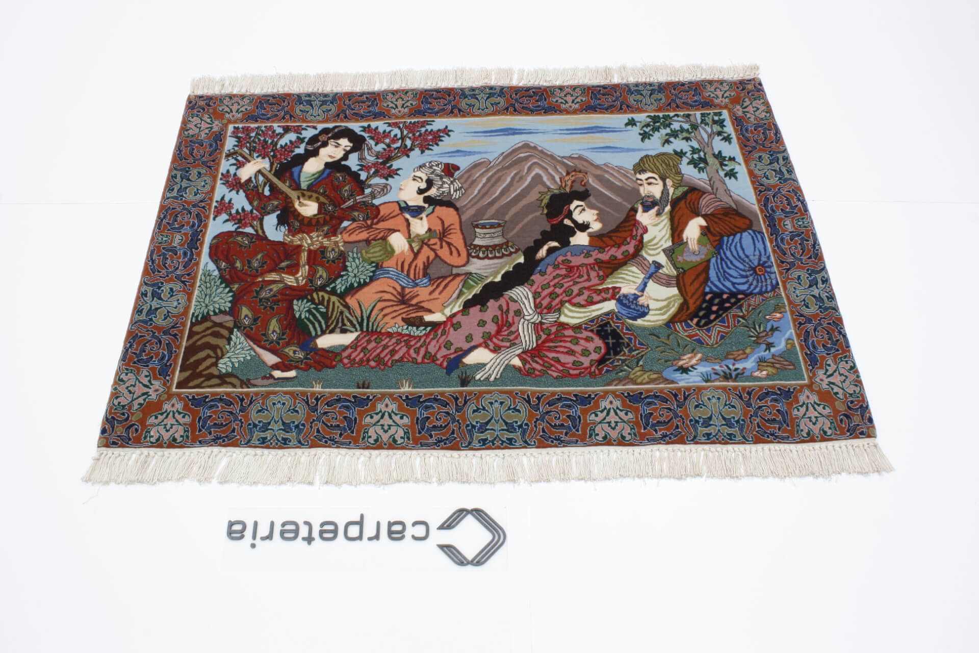 Isfahan Figural perzsa szőnyeg