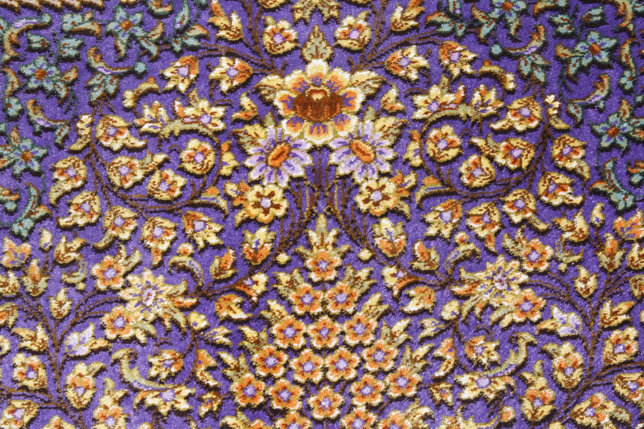 Qom selyem Royal perzsa szőnyeg