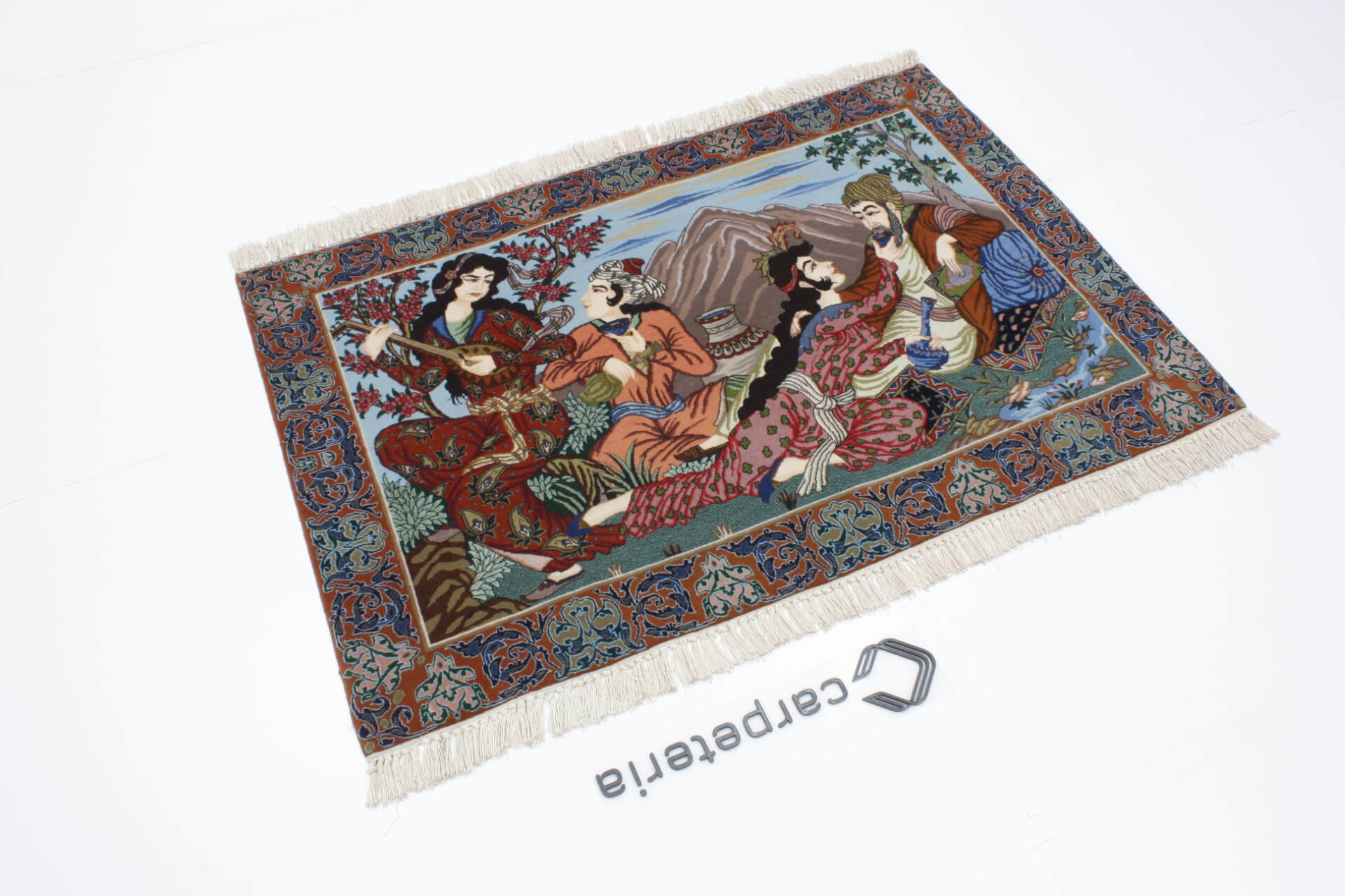 Isfahan Figural perzsa szőnyeg