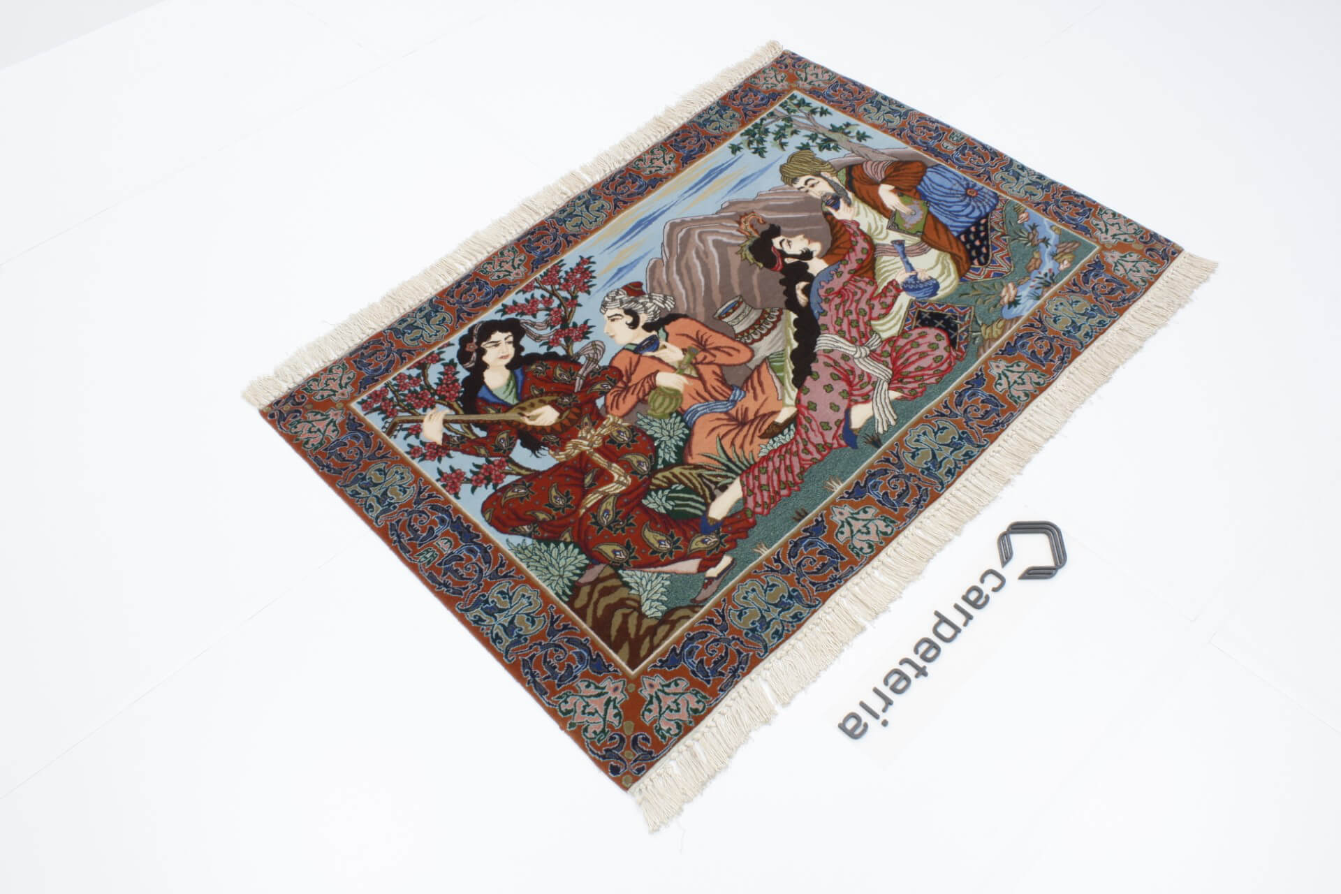 Isfahan Figural perzsa szőnyeg