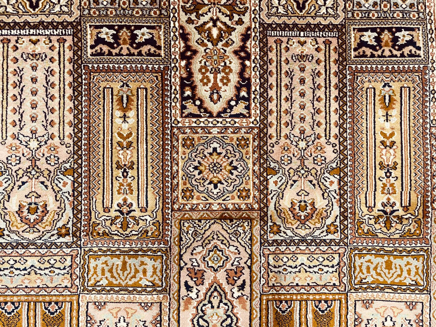 Kashmir selyem/selyem Royal keleti szőnyeg