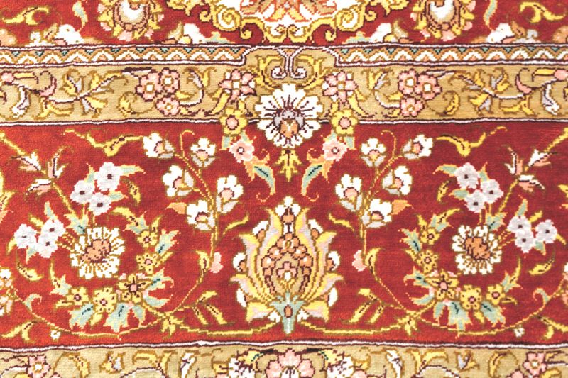 Ghom selyem Royal perzsa szőnyeg