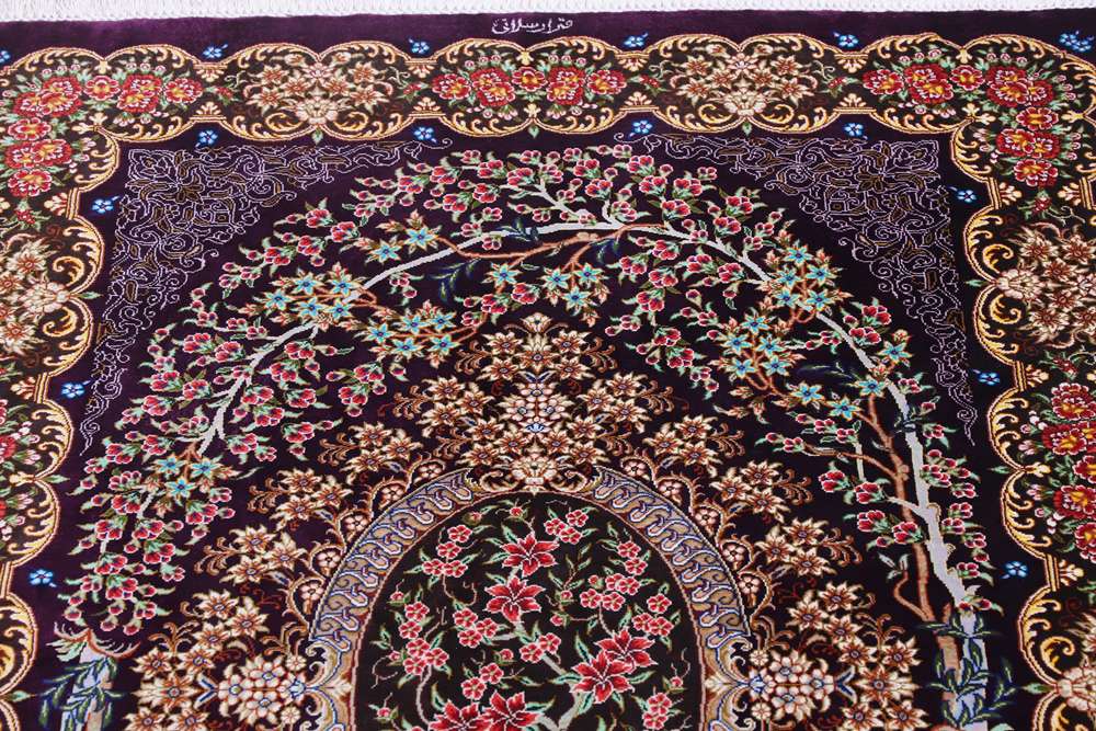 Qom perzsa szőnyeg