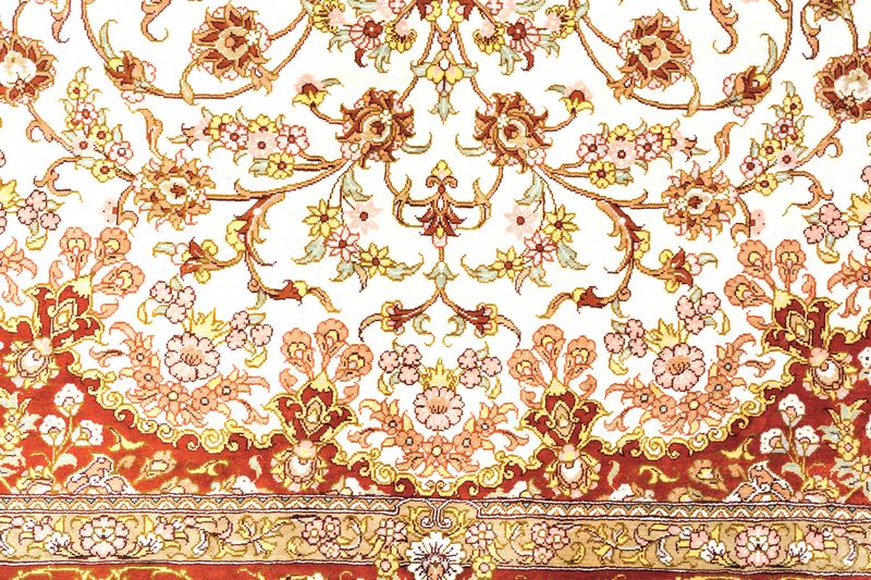 Ghom selyem Royal perzsa szőnyeg
