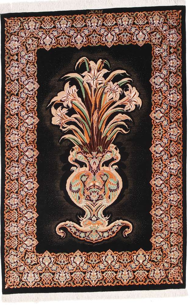 Qom perzsa szőnyeg