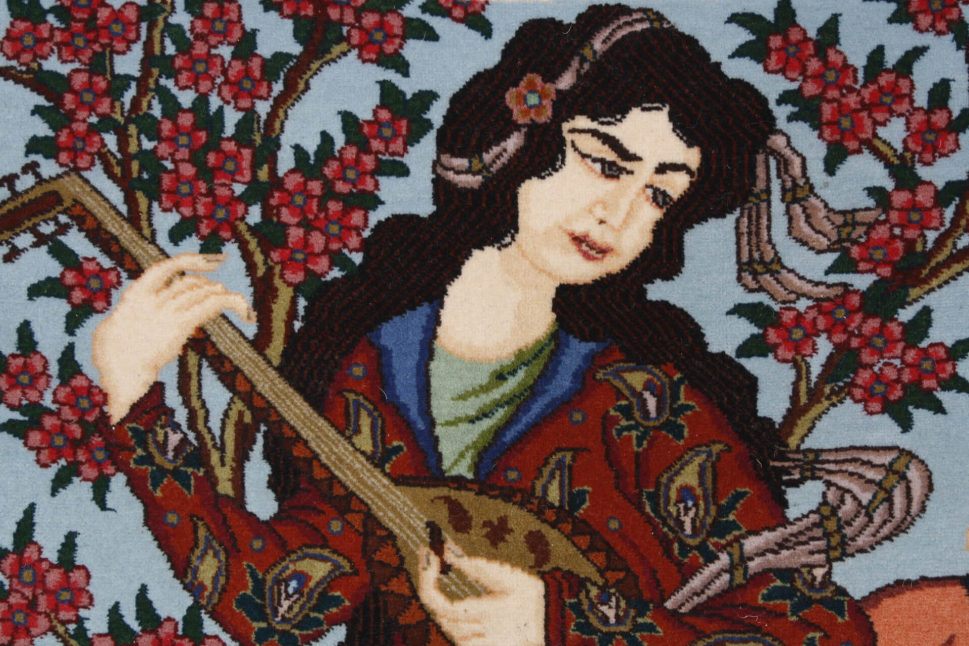 Isfahan Figural perzsa szőnyeg