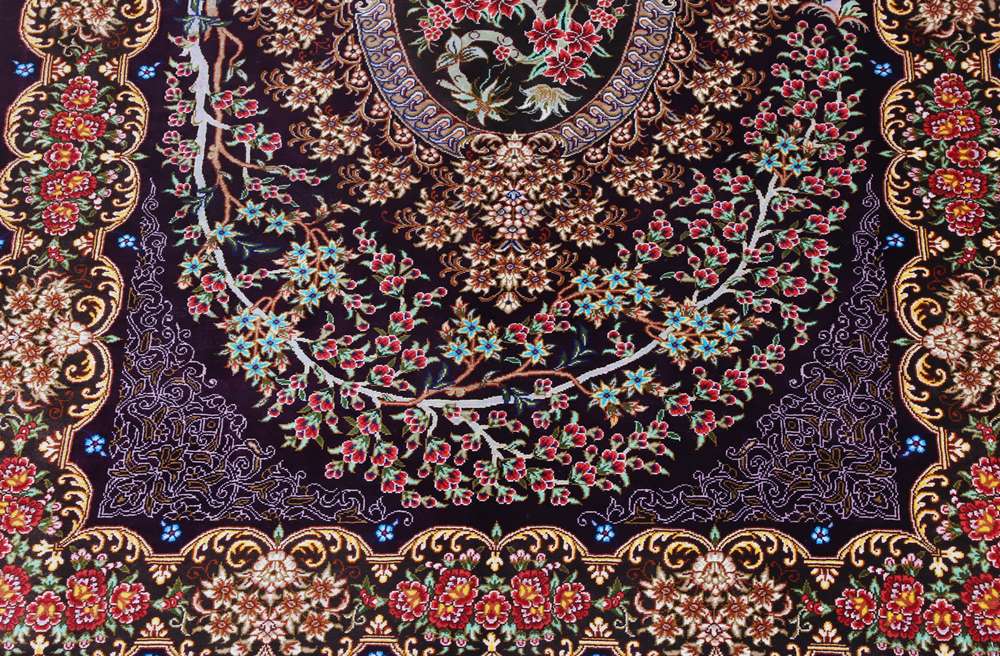 Qom perzsa szőnyeg