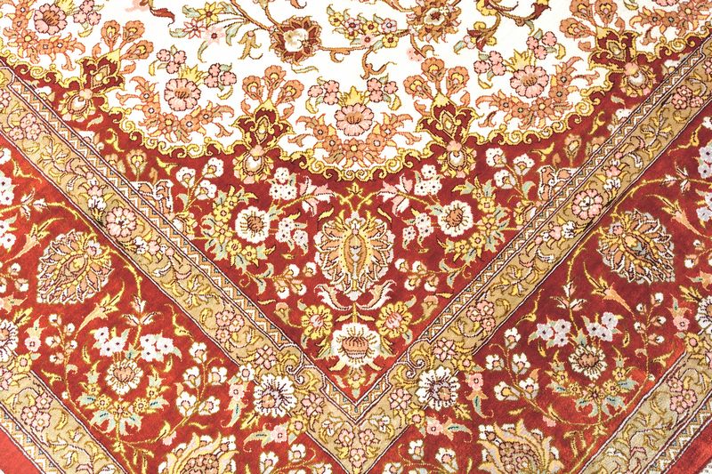Ghom selyem Royal perzsa szőnyeg