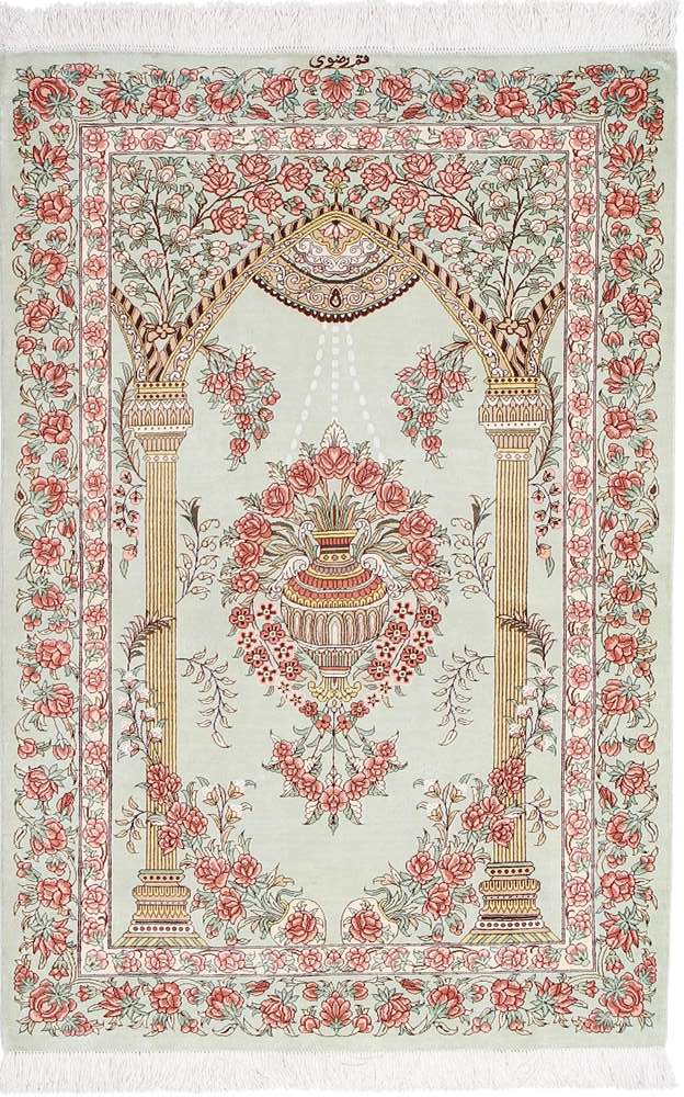 Qom perzsa szőnyeg