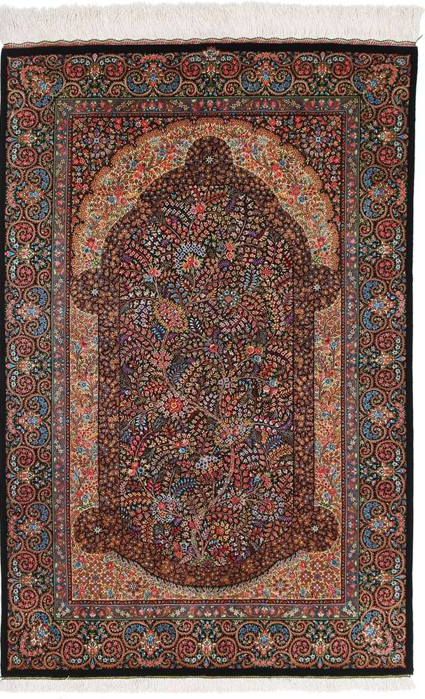 Qom perzsa szőnyeg