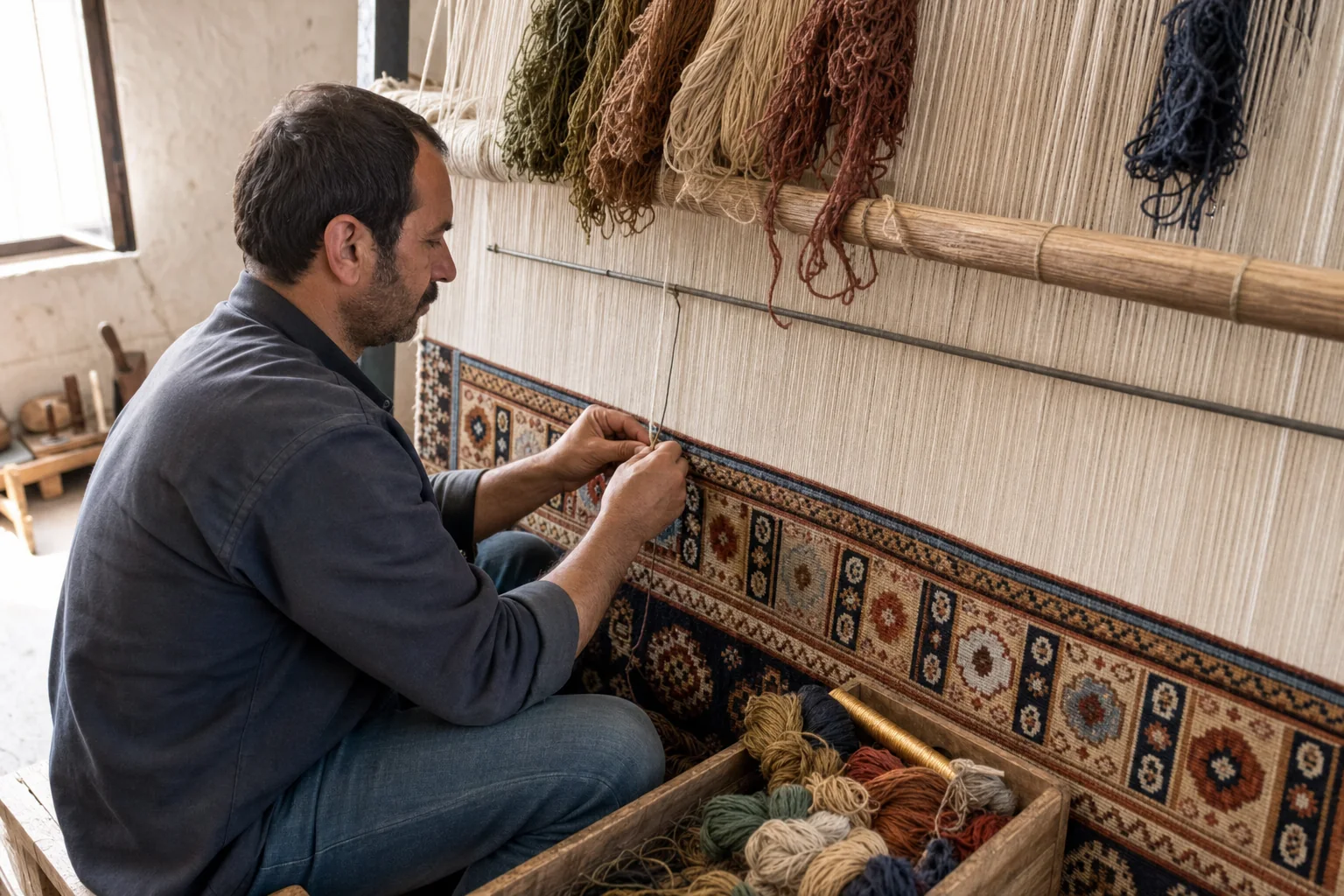 The most common materials in hand-knotted rugs: what are you really buying?