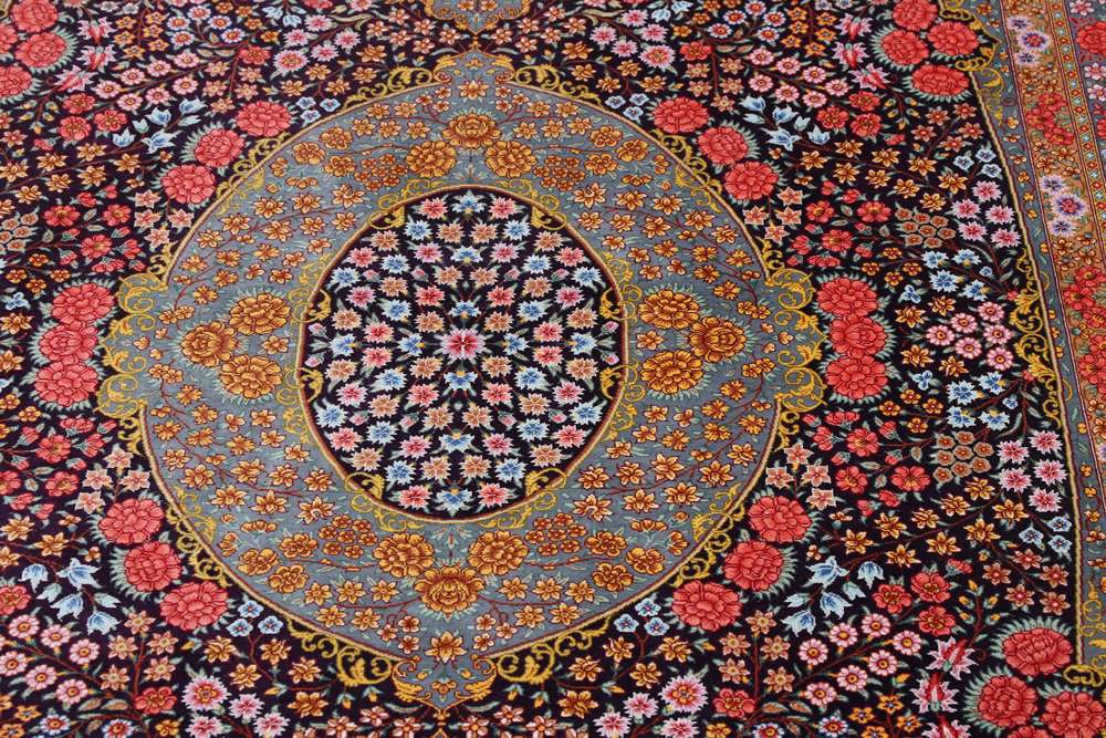Qom perzsa szőnyeg