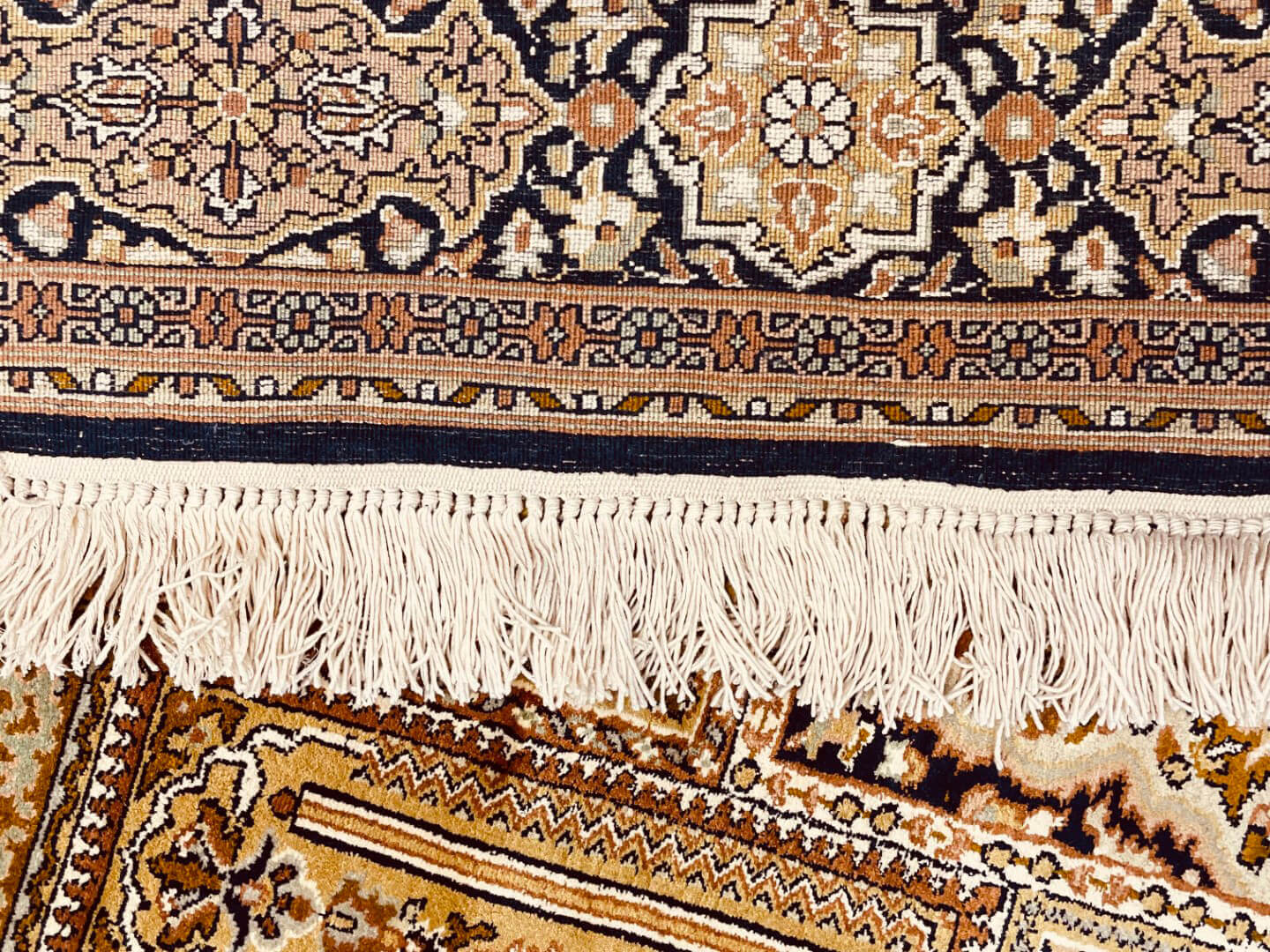 Kashmir selyem/selyem Royal keleti szőnyeg