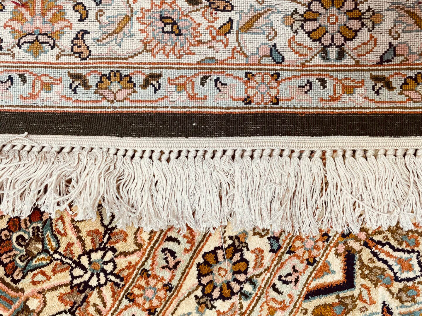 Kashmir selyem/selyem Royal keleti szőnyeg