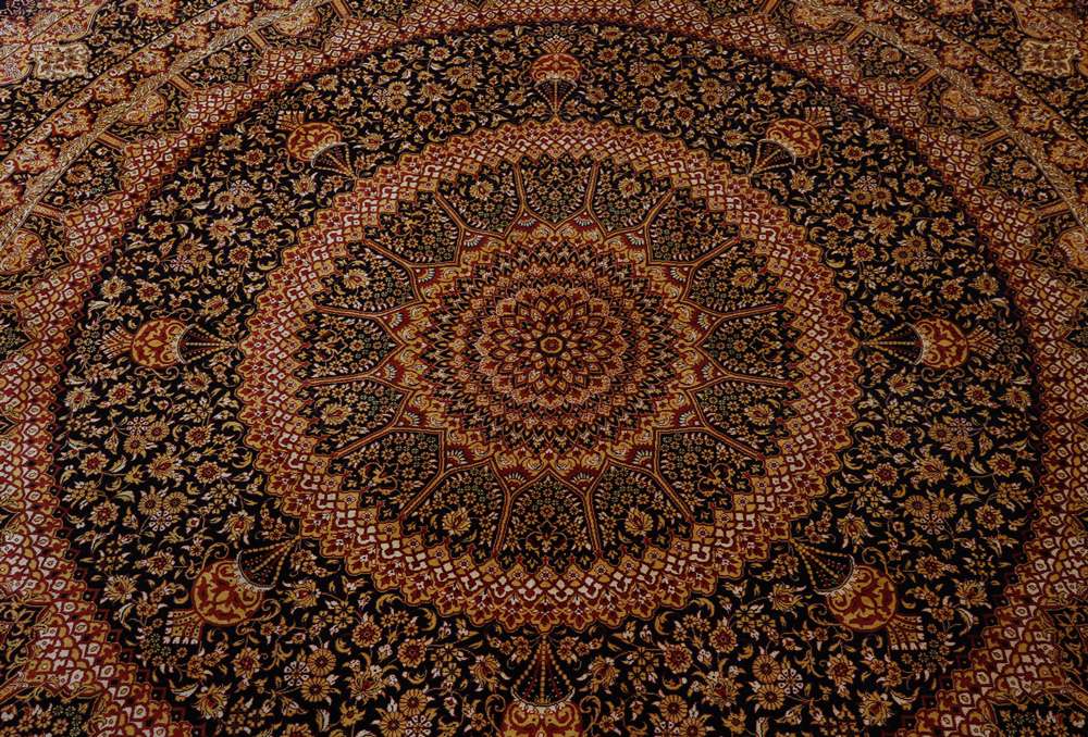 Qom perzsa szőnyeg