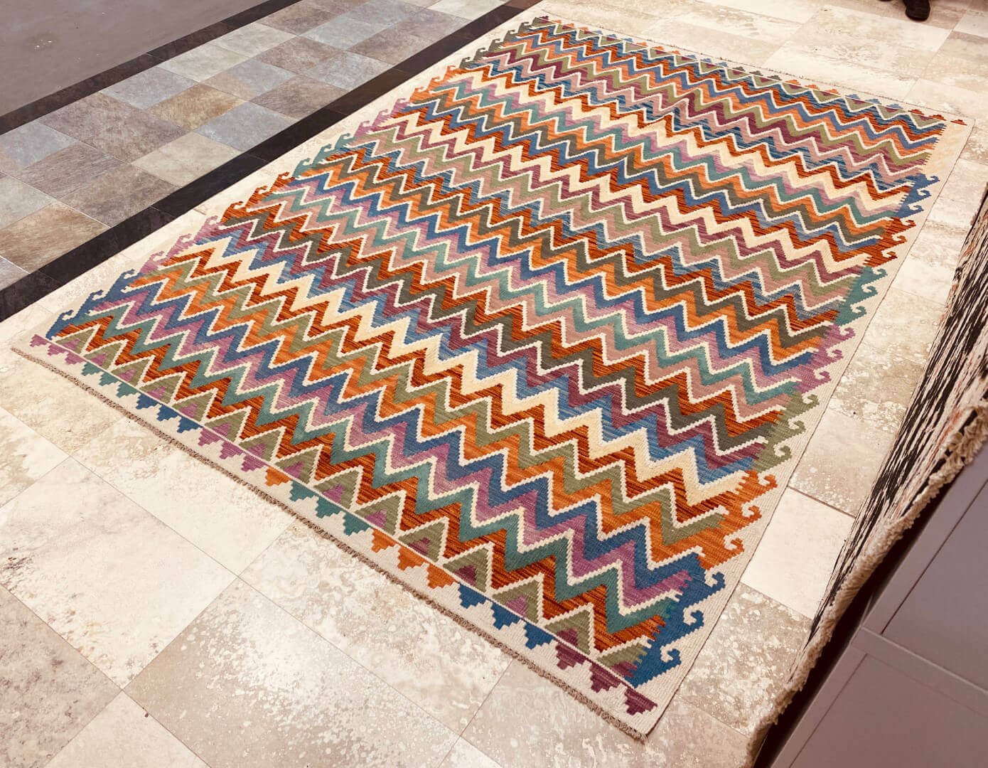 Oriental rug Kelim Waziri