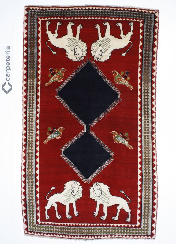 Shiraz Figural perzsa szőnyeg